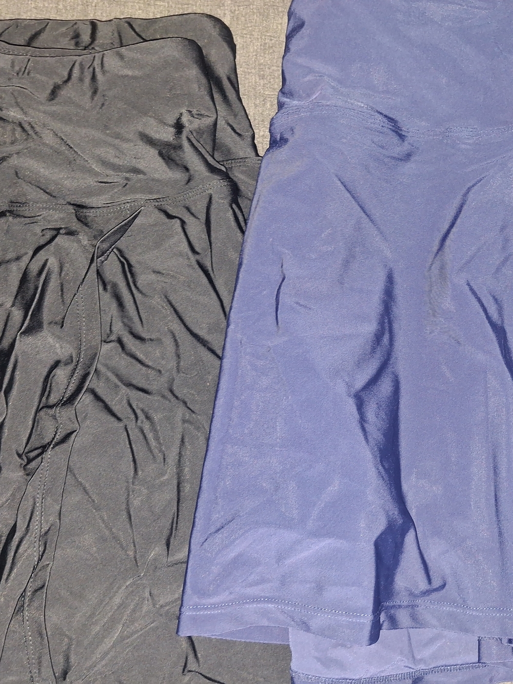 Women's Black and Navy A-Line Skirts